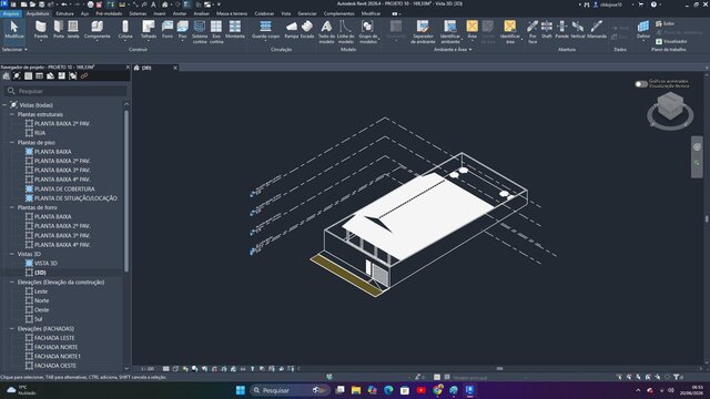 3D model of BIM development of structural and architectural foundation system