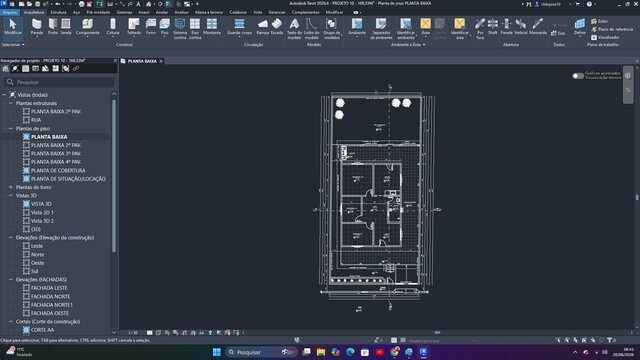 3D model of BIM development of structural and architectural foundation system