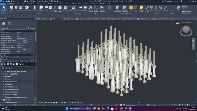 BIM development of structural and architectural foundation system