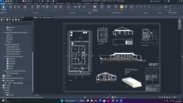 3D model of BIM development of structural and architectural foundation system