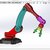 Industrial Robot Arm 3D modeling