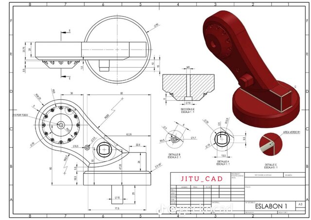3D model of Industrial Robot Arm 3D modeling
