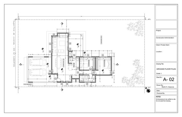 “Construction documentation sample – drawings developed by me as part of a professional collaboration.”