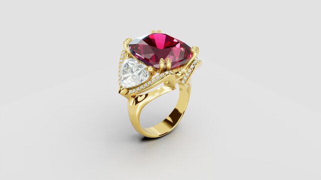Custom Cocktail Ring: 2D Sketch to 3D CAD