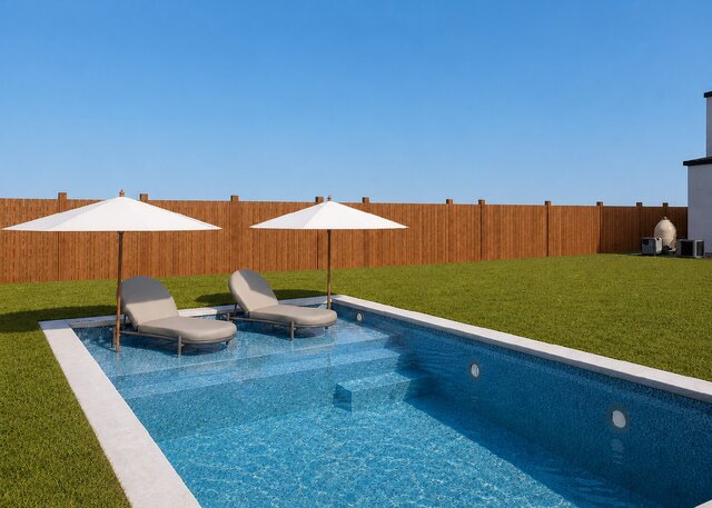Residential Pool Visualization Portfolio | Revit, Lighting & Permit Plans – image 8 of 11