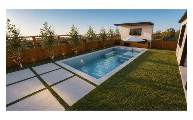 Residential Pool Visualization Portfolio | Revit, Lighting & Permit Plans – image 3 of 11