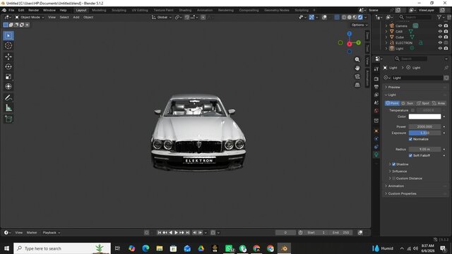 3D model of Futuristic Jaguar XJ Series 3 Redesign