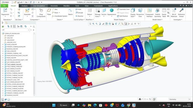 3D model of Jet Engine DesigN