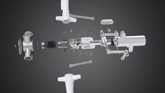 Helicopter Rotor Head: Exploded View Animation – image 4 of 6