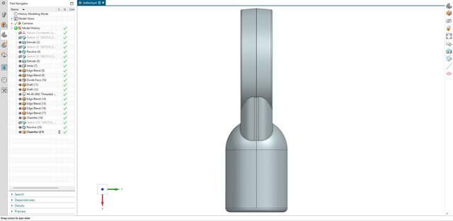 3D model of 22. Rod End Bearing Housing (Heim Joint)