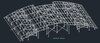 Curved Steel Roof Structure – Tekla Modeling design by ezgikirkik
