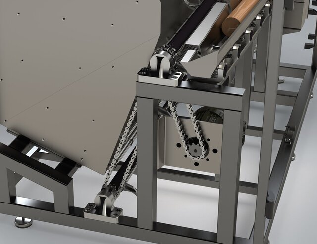 3D model of The Saw Machine Design