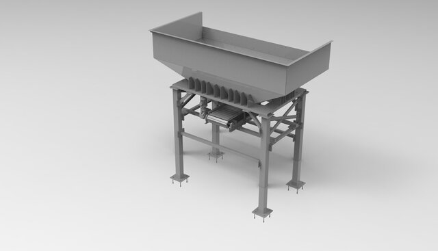 Hopper with plate feeder