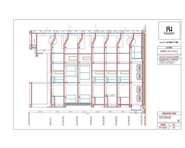 G+6 Residential Building Details Architectural Drawing – image 10 of 12