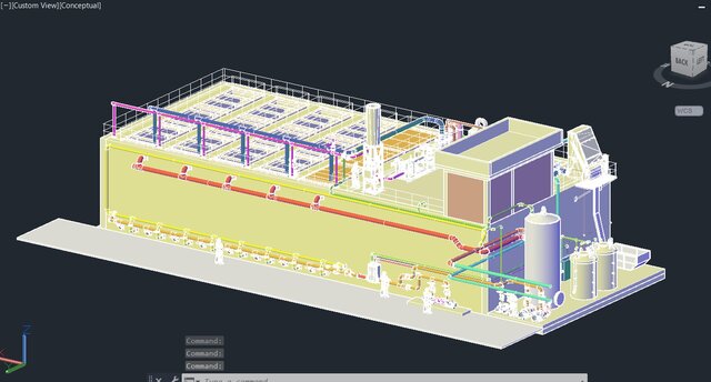 3D model of Draw P&ID and layouts with 3d