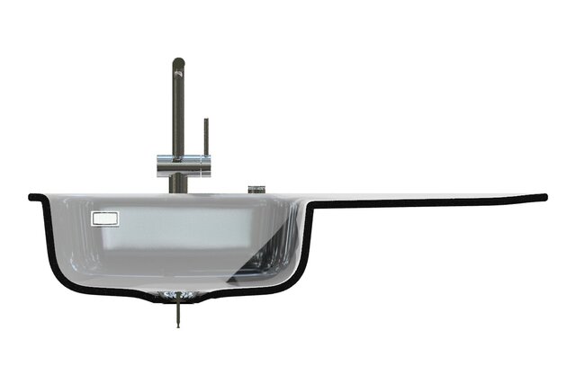 3D model of Award-Winning Juna Kitchen Sink Series | Industrial Design & DFM