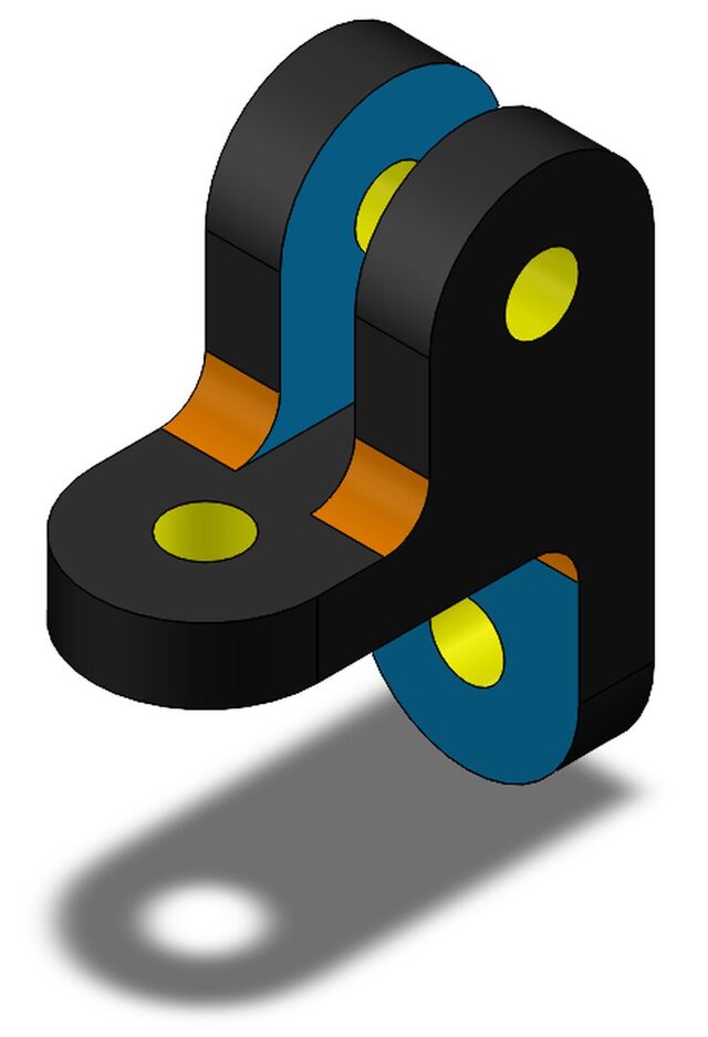 Double Bracket Support with Mounting Holes – image 1 of 4
