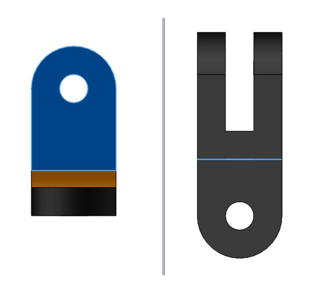 Double Bracket Support with Mounting Holes – image 2 of 4