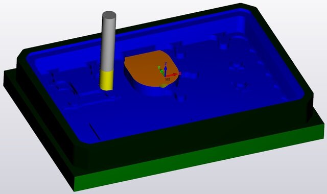 3D model of CAM of electronic communication box