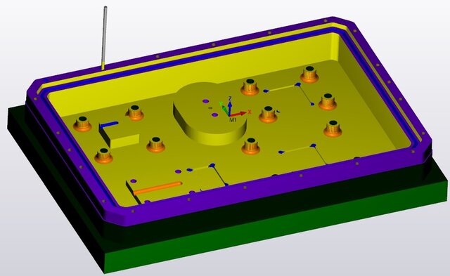 3D model of CAM of electronic communication box