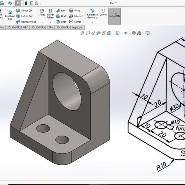 3D model of solidworkds