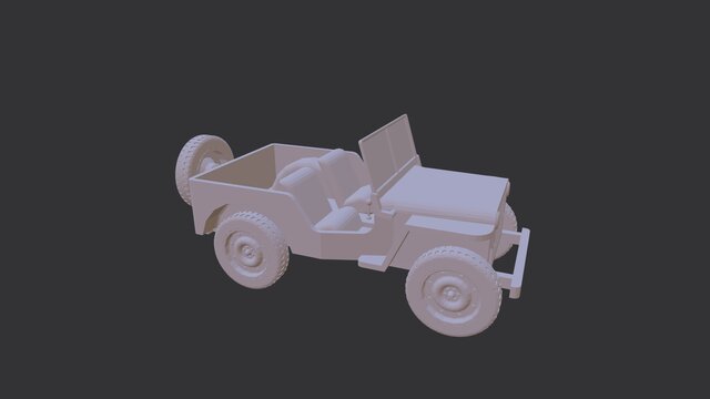 3D model of Jeep Assembly – SolidWorks 3D CAD Model