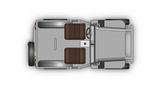 3D model of Jeep Assembly – SolidWorks 3D CAD Model