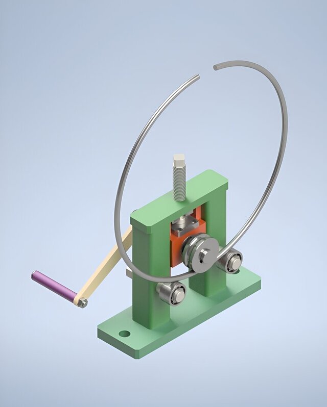 3D model of Pipe Bending Machine Manual (Hand Bending)