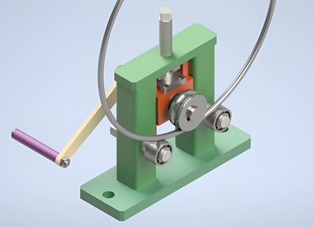 3D model of Pipe Bending Machine Manual (Hand Bending)