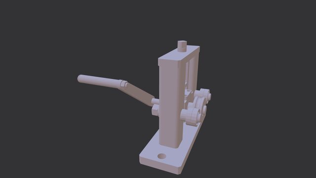 3D model of Pipe Bending Machine Manual (Hand Bending)