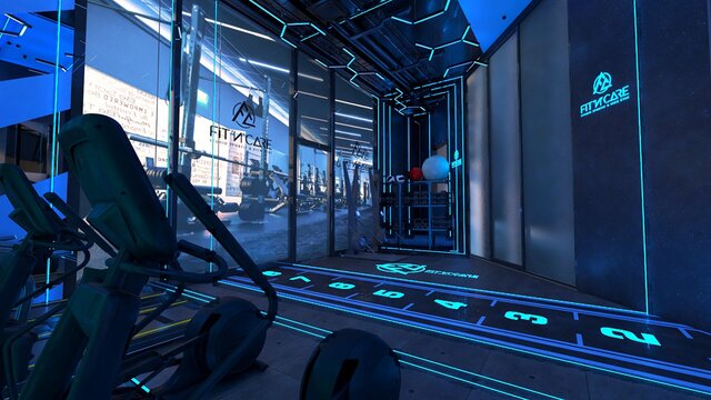 Neon Fitness Club Design