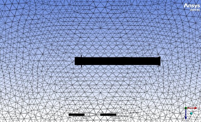 3D model of CFD Mesh Generation for Rocket Body with Grid Fins