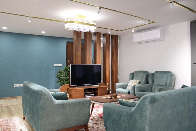 3D model of Taghavi Residence — Complete Interior Design & Execution