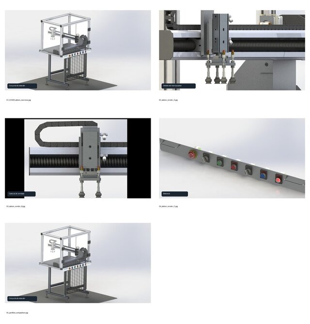 3D model of Flexible Manufacturing Station Design