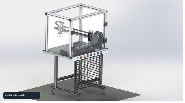 3D model of Flexible Manufacturing Station Design