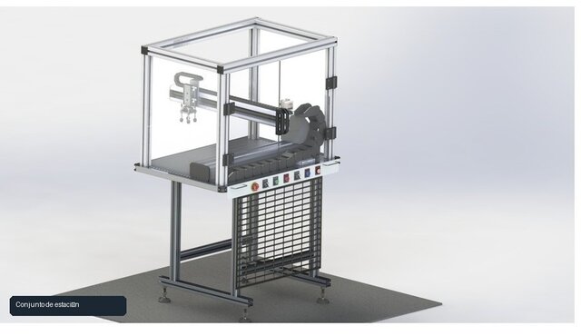 3D model of Flexible Manufacturing Station Design