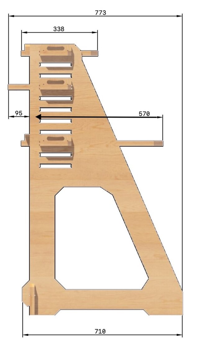 Modular Transforming Desk — Adjustable & Tool-Free Plywood Design – image 4 of 10