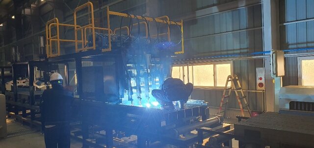 3D model of Auto Steel deck plate manufacturing machine