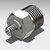 Ø7.7 METRIC - Ø1/2" NPTM ADAPTOR