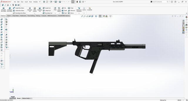 Kriss Vector Gun (Model only)