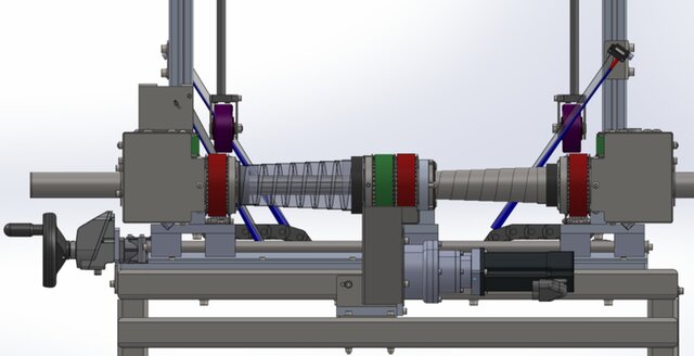 3D model of Carton conveyor working with robots