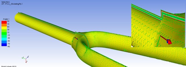 3D model of DESIGN AND FEM ANALYSIS CARBON BICYCLE FORK