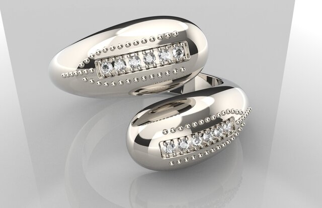Halfrounded ring