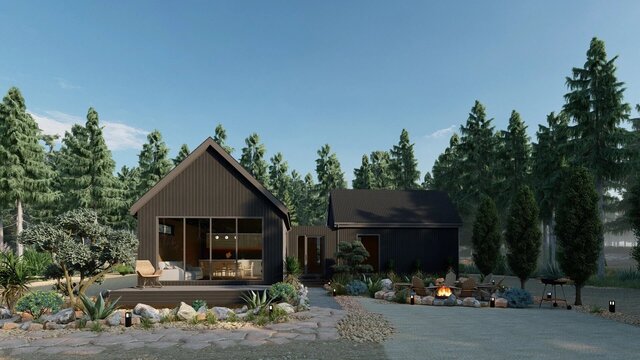 Isolated private cabana house design – image 2 of 5