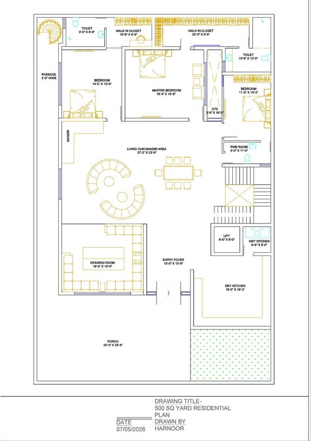 500_sqyard_residential_plan