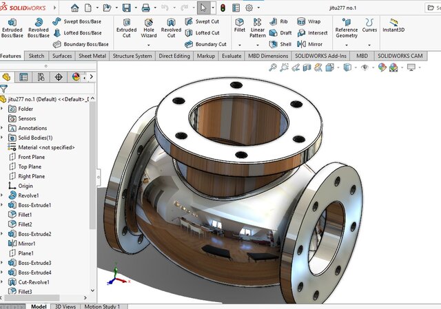 3D model of valve-assimble-all-part