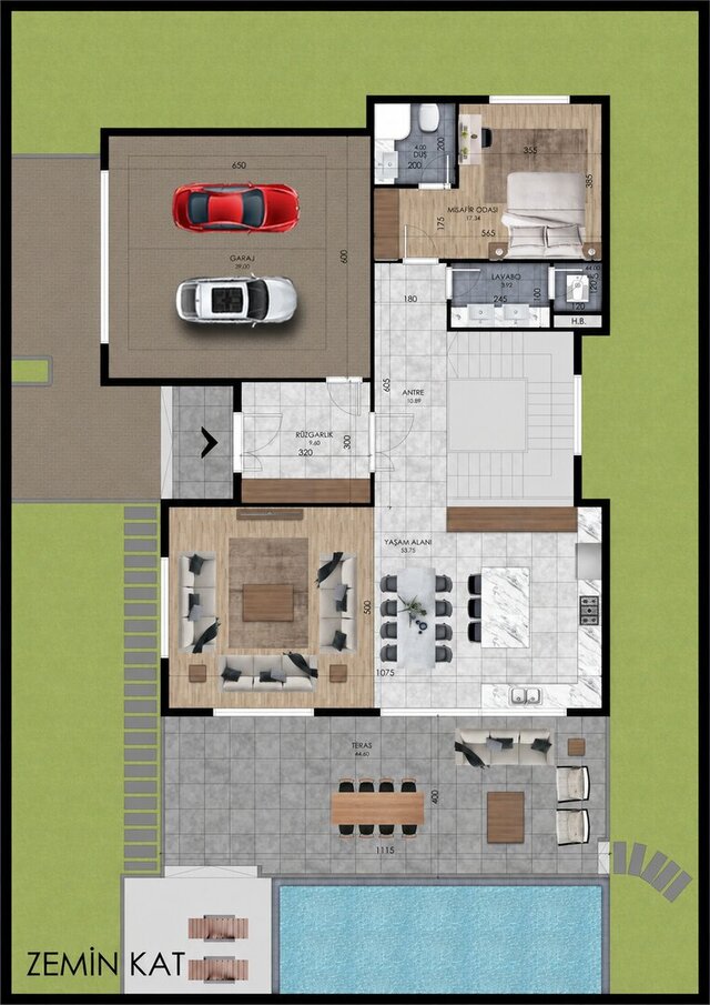 Villa | Colored Floor & Site Plans – image 2 of 5
