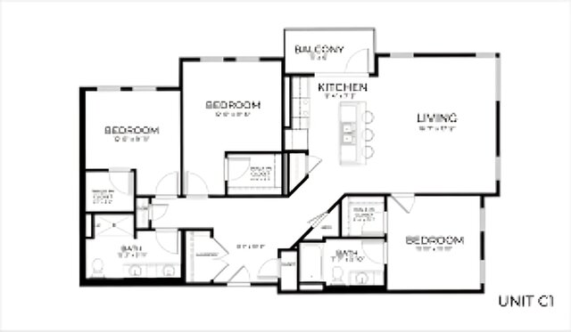 3D model of Architectural Floor Plan Design for Residential Project