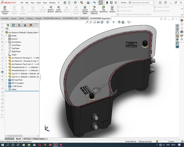 3D model of Design for Injection Molding & Multipart Mold Design: Outdoor Passive Earth Trays
