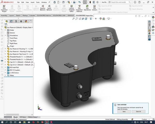 3D model of Design for Injection Molding & Multipart Mold Design: Outdoor Passive Earth Trays